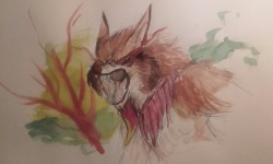 It’s 3 am, have a momma werewolf Arlinn. Watercolors on bad