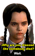 kid:  Wednesday Addams from The Addam’s Family Values 