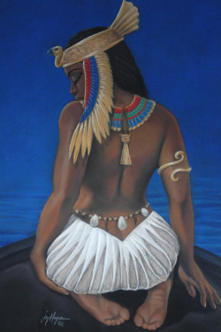 fyblackwomenart:   I Am Isis by Joyce Hayes  Magical…..#hathor