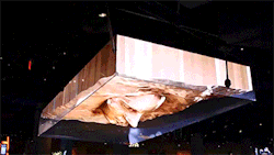 sizvideos:Massive 3D illusion of a moving face at Las Vegas