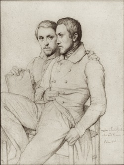 Hippolyte Flandrin (1809–1864), Double Portrait of Hippolyte
