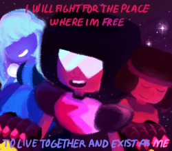 bobacupcake:  we are the crystal gems!! 