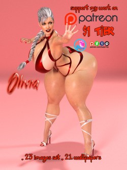 supertitoblog:  Olivia Strings AttachedThank you guys for your support. This is this month set of OliviaAs some may know Olivia is Lola best friend and its been awhile since wee seen them together. When ever I get the chance I want to remastered the image