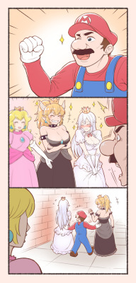 bobadmirer:Mario makes the right decision. Boo👻 and Bowsette😈!