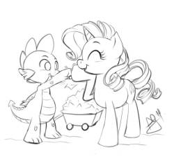 pia-chan:  Time for the sketchy sparity sketch of today! brohoof