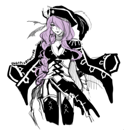 taku-taku: pirate camilla !! had the strong urge to draw a pirate