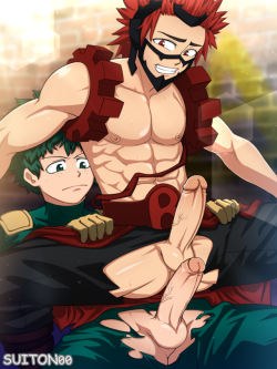 suiton00nsfwdrawings:    Boku no Hero Academia - Izuku X Eijirou