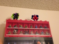 My boyfriendo hid my Lockdown and Optimus construct bots somewhere