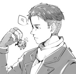 okatco:Otabek w/ smol Yurio cuz wHY NOT♡