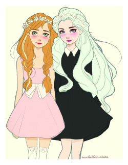 lumpalindaillustrations:  Finally!! Here they are! Anna &