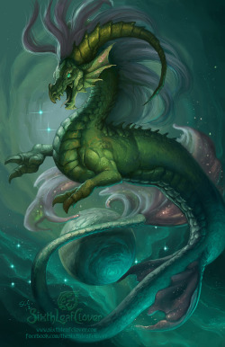 dailydragons:  Zodiac Dragon . Capricorn by Christina Yen (website
