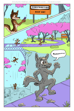 Bandit Cement Comic Commission Asfr furry comic commission for