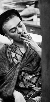 beauvelvet:  Frida Kahlo photographed by Werner Bischof, 1954.
