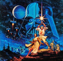 humanoidhistory:  Star Wars poster art by the Brothers Hildebrandt,