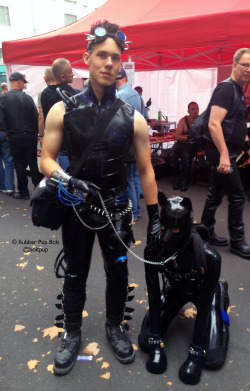 pupbolt:  Bolt on loan for a photo at Folsom Europe 2014. 