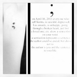 JUST SUPPORT #picstitch #semicolon #lostlovedone #depression