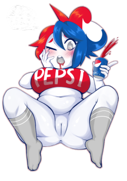 3ggheads: ICE COLD  We really liked the Pepsi girl by @http://kalmarii.tumblr.com !