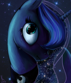 otro-blog-de-ponys:  Princess Luna by denshi-lie