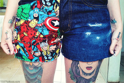 1337tattoos:  I’ve made these shorts for myself and I’m actually