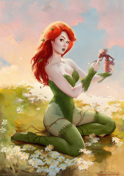 geekcomics: Poison Ivy & Baby Groot by  Oliver Wetter 