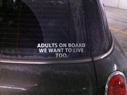 YESSSSSS, those baby on board stickers always annoy me so badly.