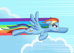 outofworkderpy: Zoom Zoom Sonic Rainboom! Another print I hope