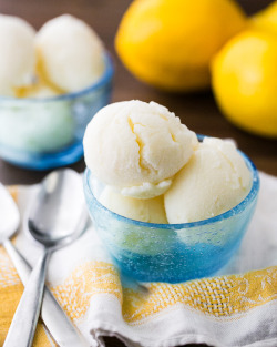 iconfectionerybliss:  Lemon Gelato | A Couple Cooks   miss gelato