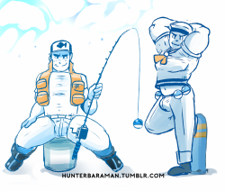 hunterbaraman:  Pokemen: Fisherman & SailorI was going to