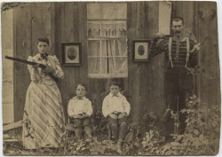 onceuponatown:  A very strange family portrait by W. B. Abbey,