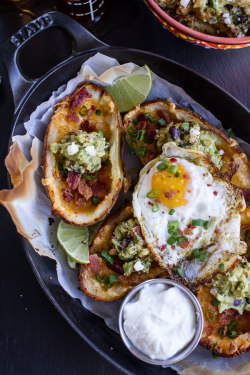 craving-nomz:  Fully Loaded Potato Skins with Chipotle Southwest