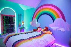 marina-fini: Fantasy bedroom installation for @kenlewlew Plexiglass