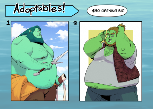 smandraws:    Hey! i got some orc adoptables up! come check them