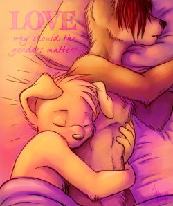 thecleanestfurryart:  i love this so much ;-; http://www.deviantart.com/art/Love-140251302 