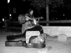 More busking! Jackson Hole, Wyoming in 2009. Selling sage bundles