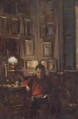 huariqueje:  Portrait of a seated man in an interior   - 