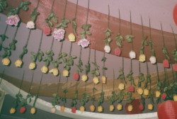 graceandgirlhood:  FLOWERS ON THE WALL by Miriam Marlene Waldner