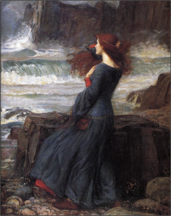 mudwerks:  (via Pre Raphaelite Art: Miranda-The Tempest (detail).