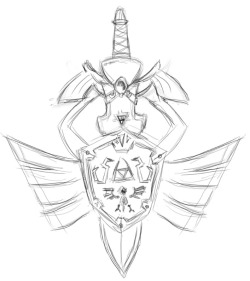 m00ty:  Aegislash - Hylian Shield/Master Sword Form Start To