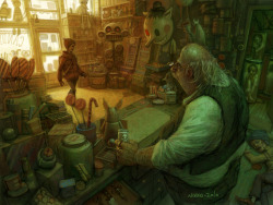 sixpenceee:  The Candy Shop by Nikolai Lockertsen (His Website).