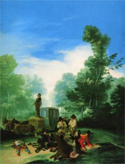 loftcultural:  Francisco Goya - Highwaymen Attacking a Coach