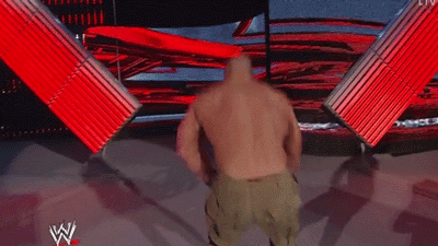 wweass:  Cena & his Jiggle.  Damn; putting them WWE divas to shame