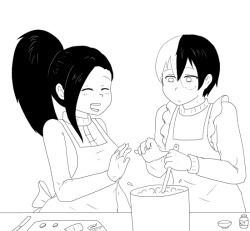 randomdrawings:  For the OTP challenge for October Day 3 cooking/baking