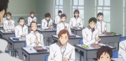 eclair-butts:  I just noticed that this dumbass sits in the anime