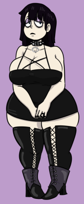 bignipnops:New OC: Goth Mom