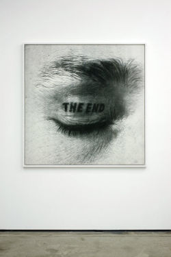 nearlya:  Timm Ulrichs. ”The End” , 1981, ink jet print