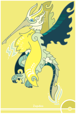 cosmopoliturtle:  Pokemon Redesign #145 - Zapdos 