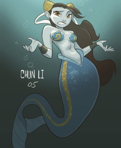 sketchlab:Chun Li 05 . I don’t know either. #maybechunli #mermay