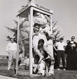 Joe Munroe - Twenty-two students cramming into a telephone booth