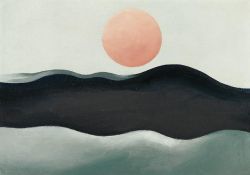  Georgia O’Keeffe, Sunset, Long Island, 1928