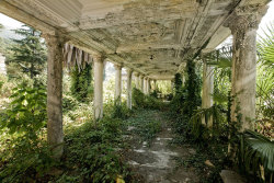 abandonedandurbex:  Train station in Sukhumi, Abkhazia was abandoned